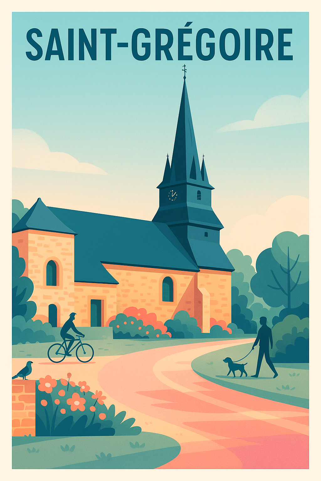 Affiche de Saint-Grégoire - Charme et sérénité au cœur de la campagne