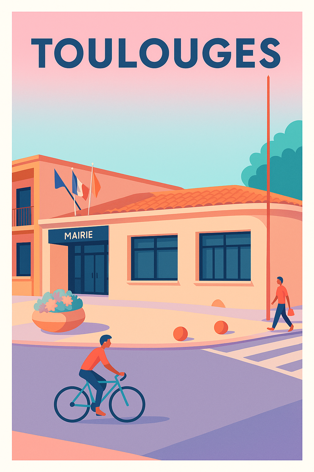 Affiche de Toulouges - Charme et douceur provençale