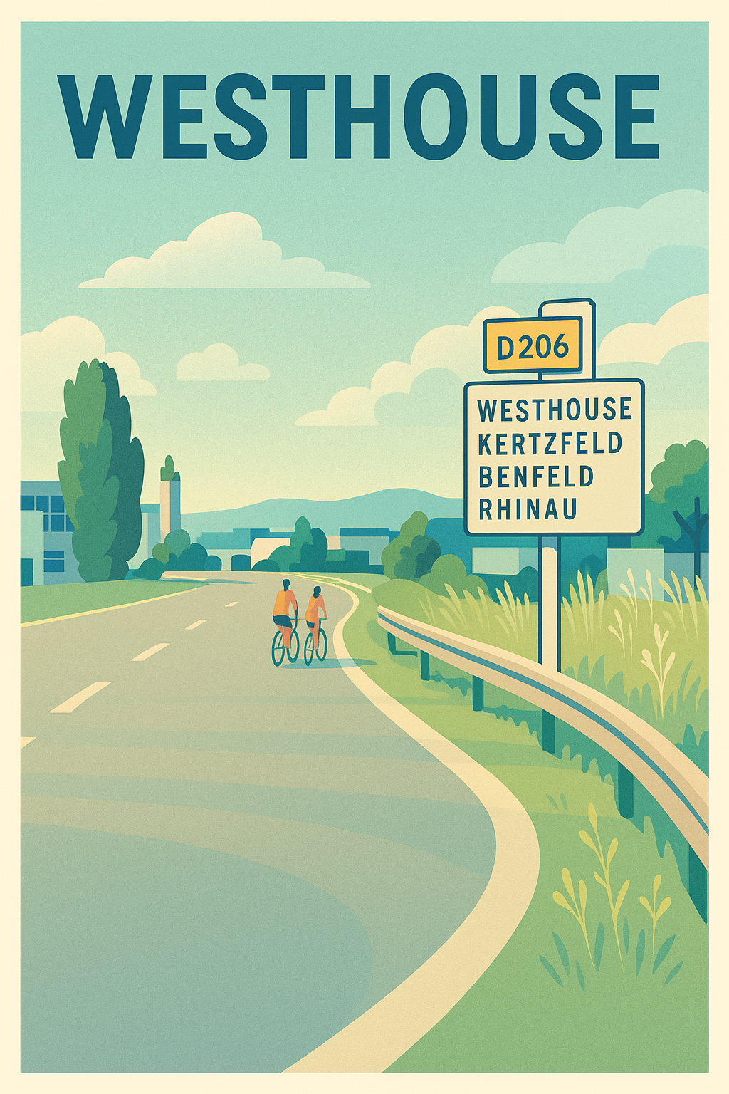 Affiche de Westhouse - Invitation à la balade paisible