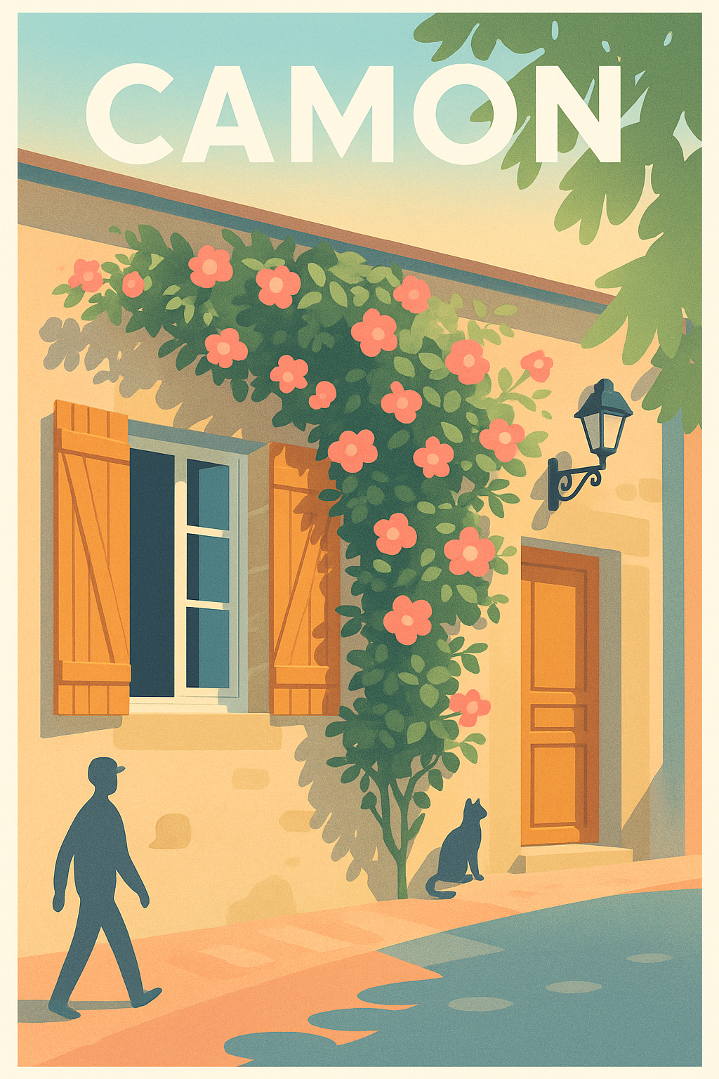 Affiche Camon — Charme bucolique ensoleillé · poster d'art de Camon