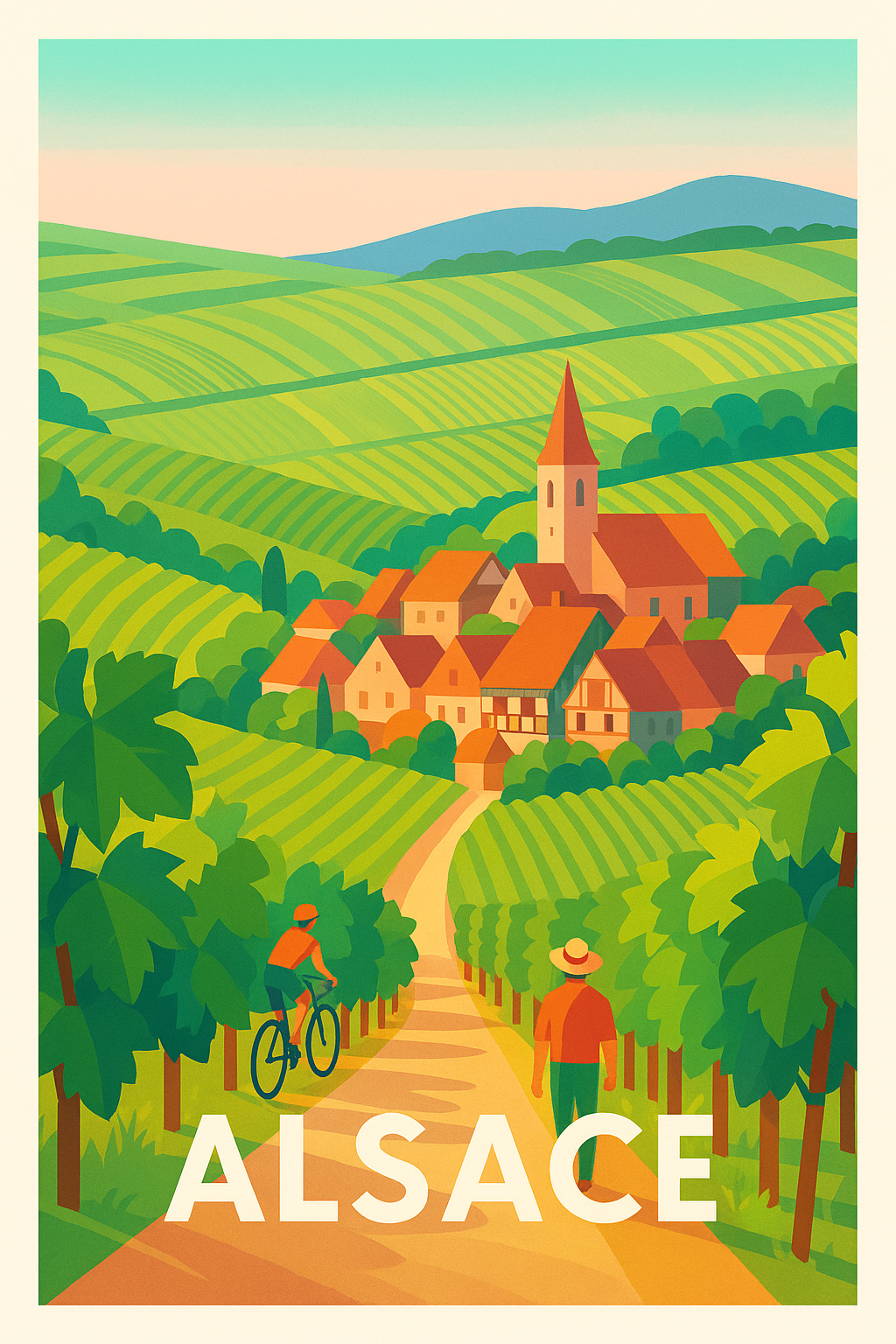 Affiche de Alsace - Un séjour bucolique au cœur des vignobles