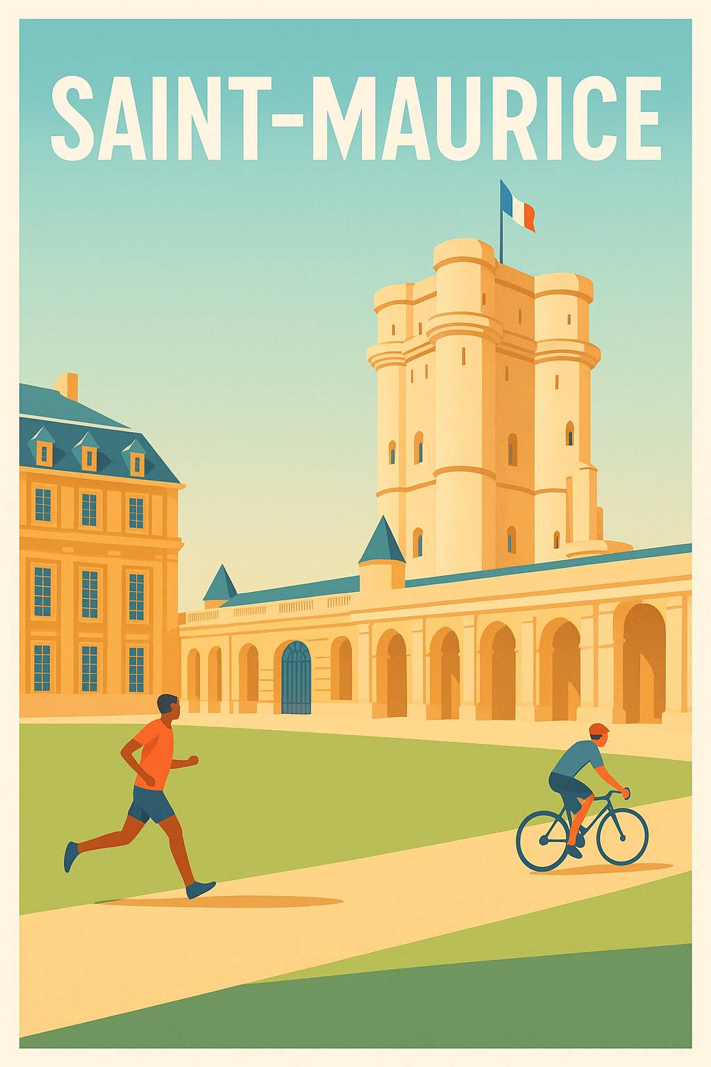 Affiche de Saint-Maurice - Charme et activité au cœur de la ville