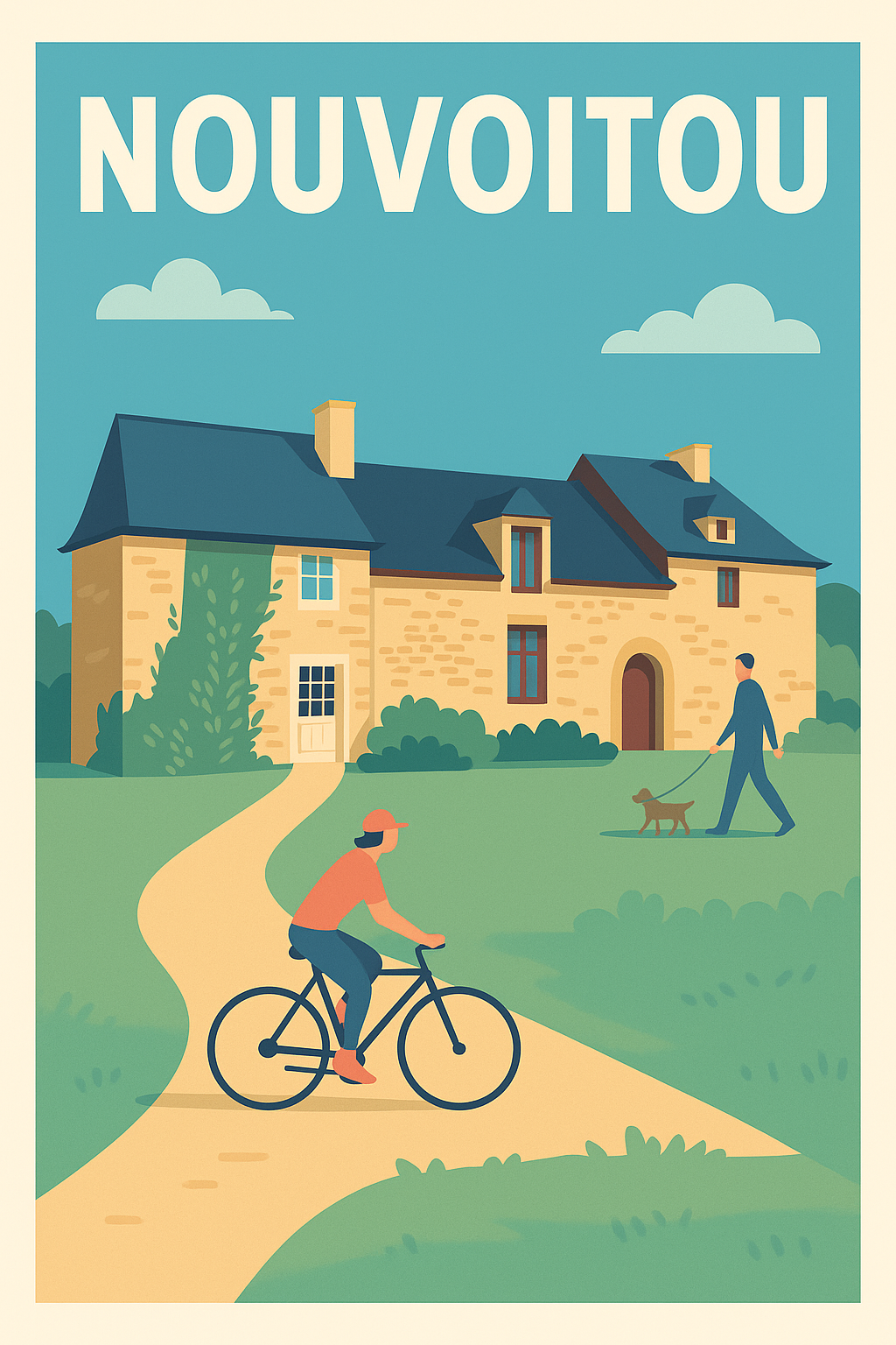 Affiche de Nouvoitou - L'élégance tranquille à la campagne