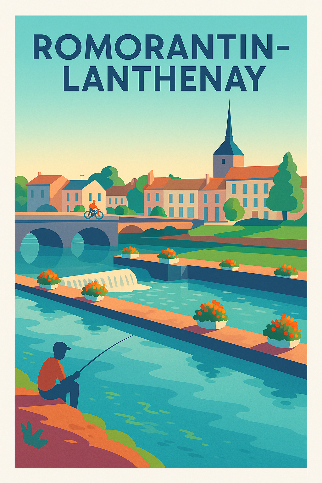 Affiche de Romorantin-Lanthenay - Sérénité au fil de l'eau