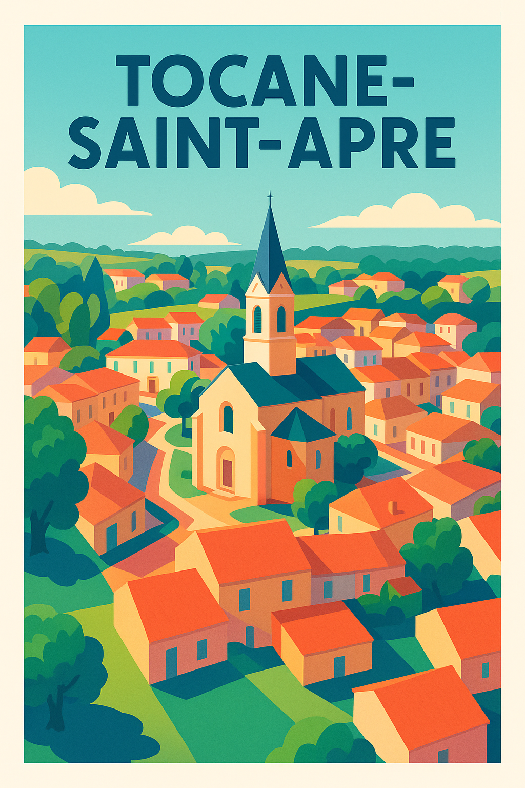 Affiche de Tocane-Saint-Apre - Charme et douceur d'un village pittoresque
