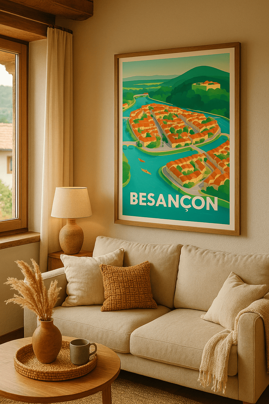 Bas-Rhin France Affiche de Beinheim - Sérénité au bord de l'eau