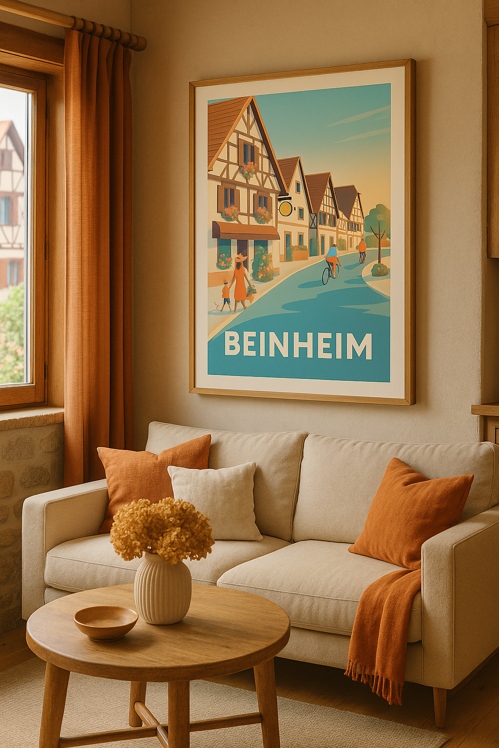 Bas-Rhin France Affiche de Beinheim - Village pittoresque au charme alsacien