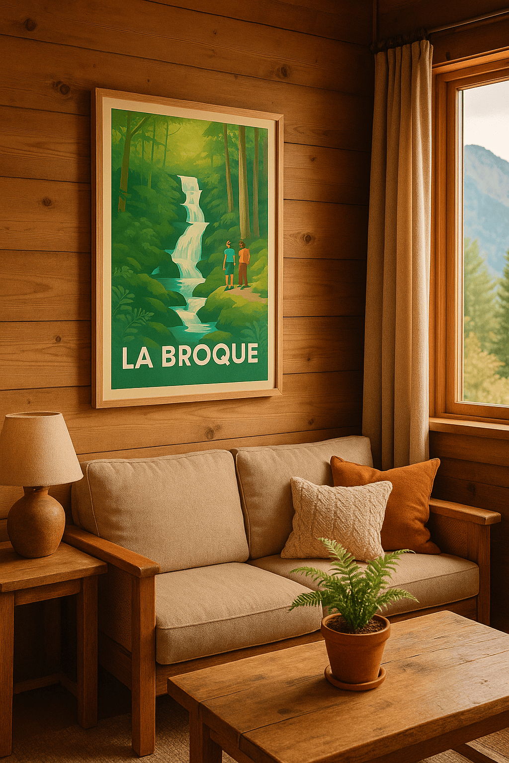 Bas-Rhin France Affiche de La Broque - Évasion Nature et Cascades
