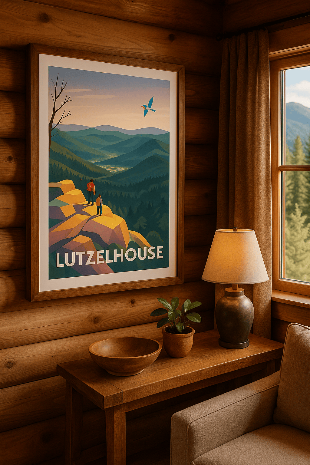Bas-Rhin France Affiche de Lutzelhouse - Évasion et découverte en pleine nature