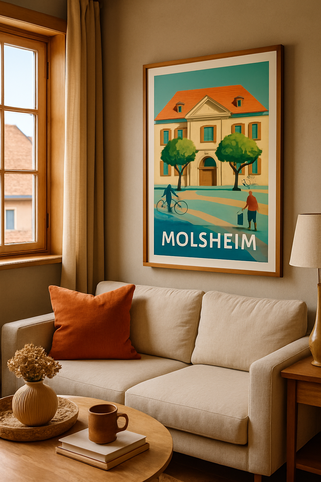 Affiche Molsheim — Charme et sérénité au cœur de la ville · poster d'art de Molsheim