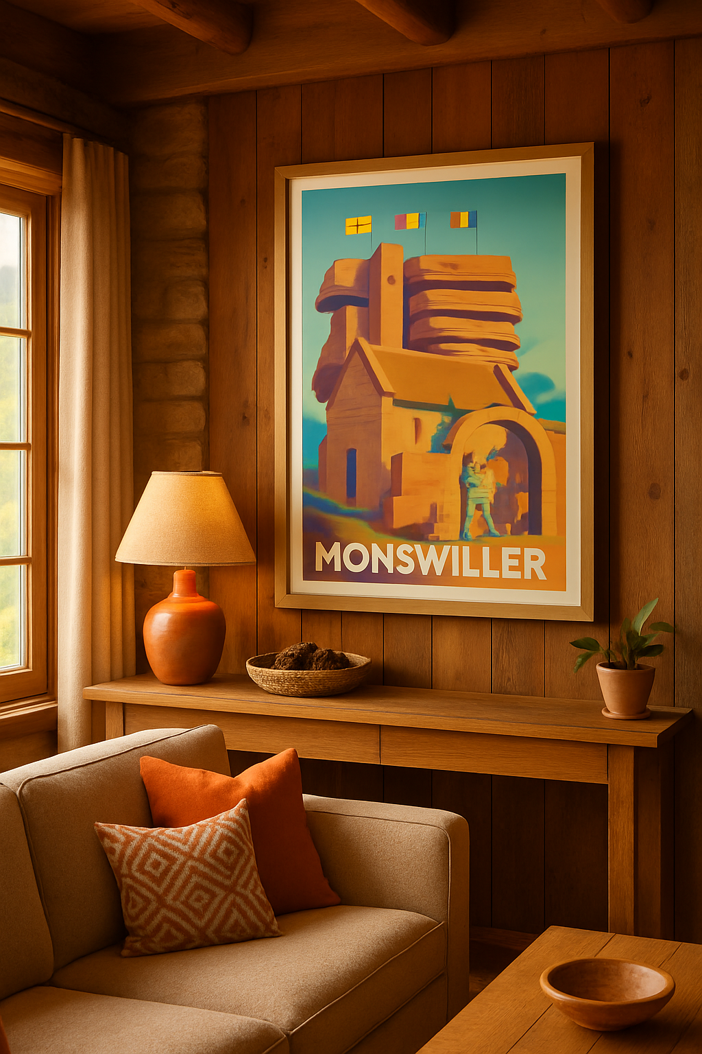 Bas-Rhin France Affiche de Monswiller - Charme et histoire aux portes de l'Alsace