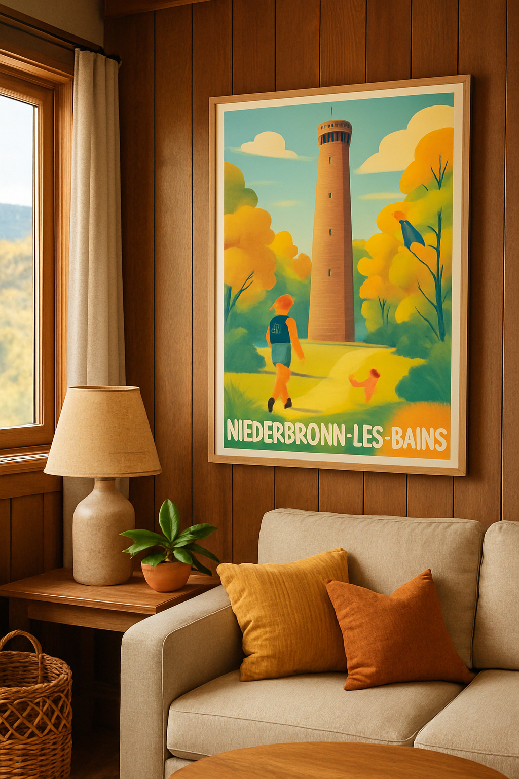 Affiche Niederbronn-les-Bains — Échappée nature et détente · poster d'art de Niederbronn-les-Bains