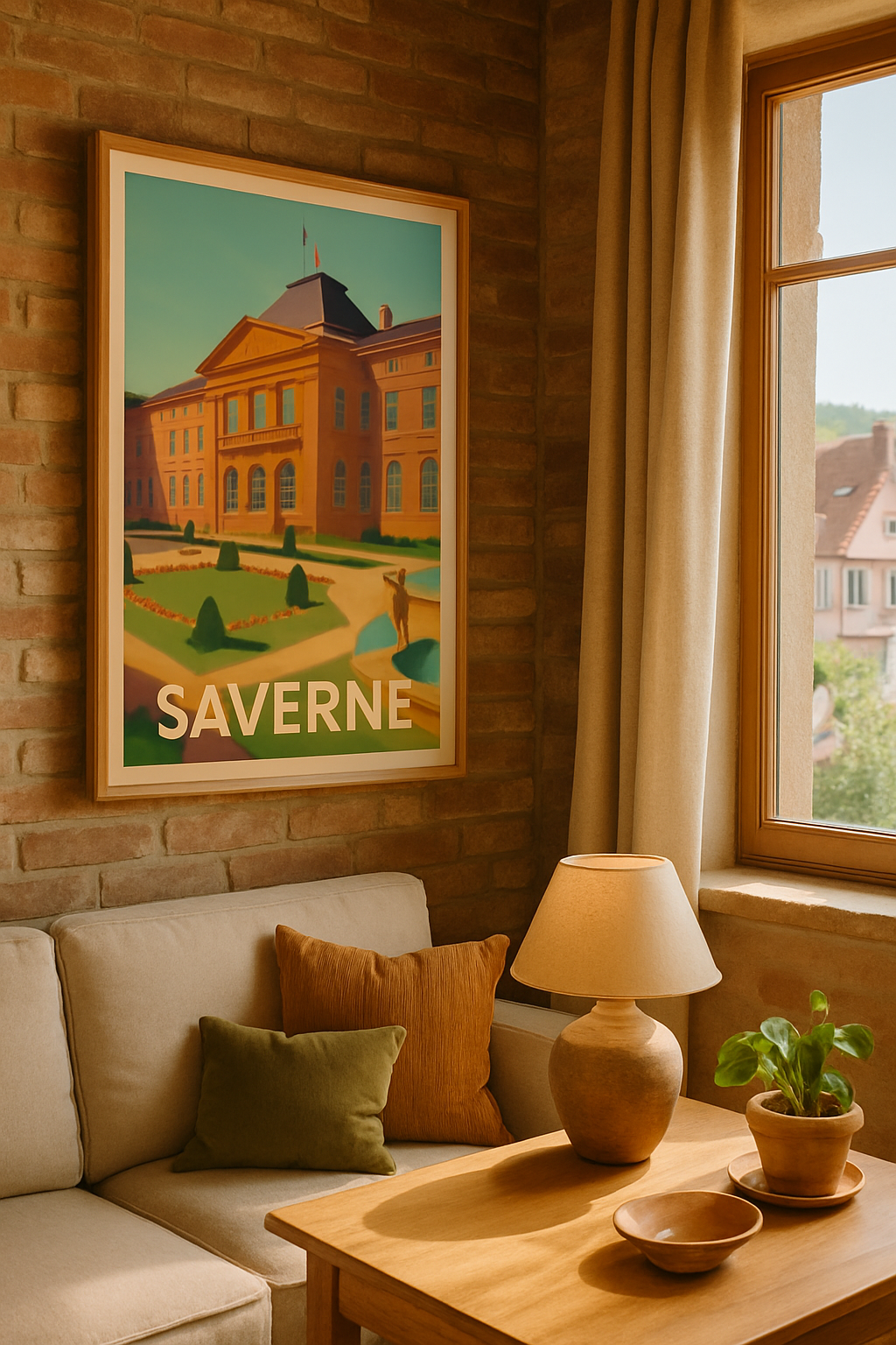 Bas-Rhin France Affiche de Saverne - Élégance historique et douceur de vivre