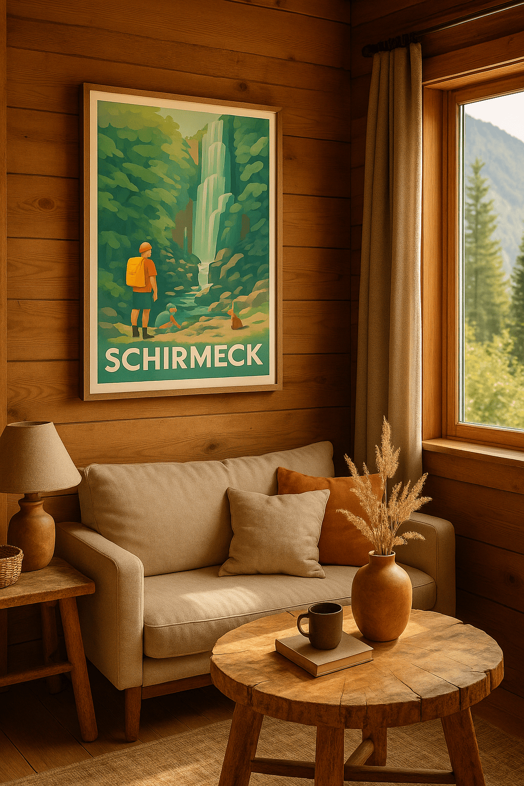 Affiche Schirmeck — Escapade nature et cascade apaisante · poster d'art de Schirmeck