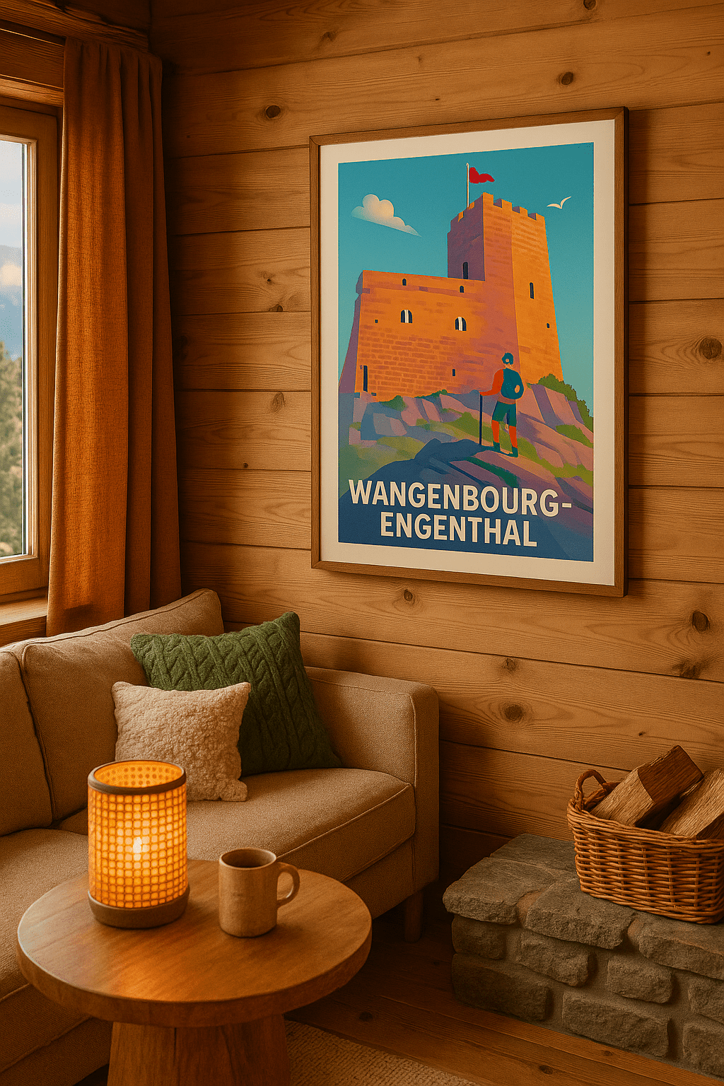 Affiche Wangenbourg-Engenthal — Aventure et patrimoine au sommet · poster d'art de Wangenbourg-Engenthal