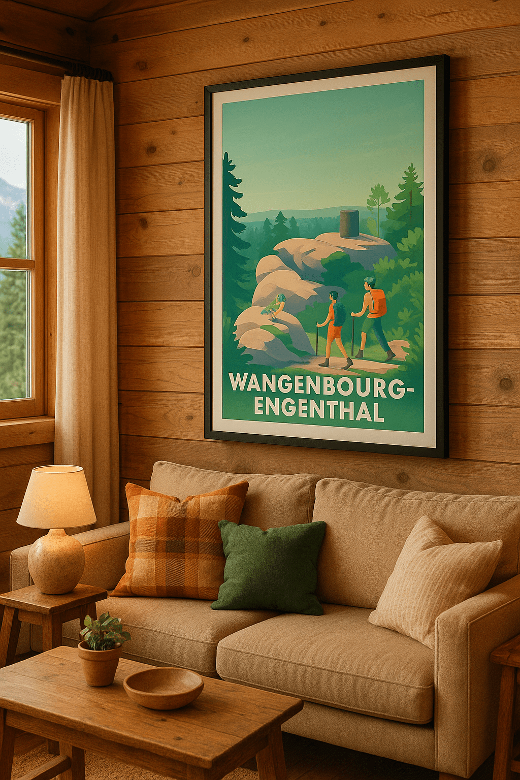 Bas-Rhin France Affiche de Wangenbourg-Engenthal - Escapade Nature et Randonnée