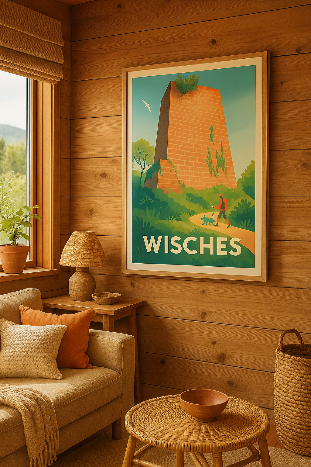 Bas-Rhin France Affiche de Wisches - Randonnée au cœur de la nature