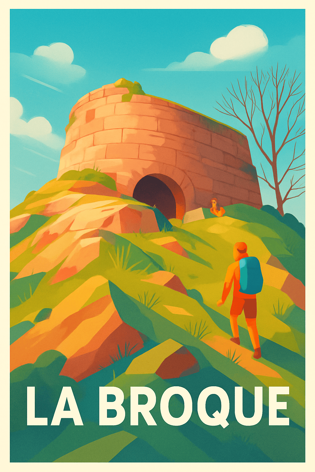 Bas-Rhin France Pas de Cadre / 20 × 30cm Affiche de La Broque - Invitation à l'aventure naturelle