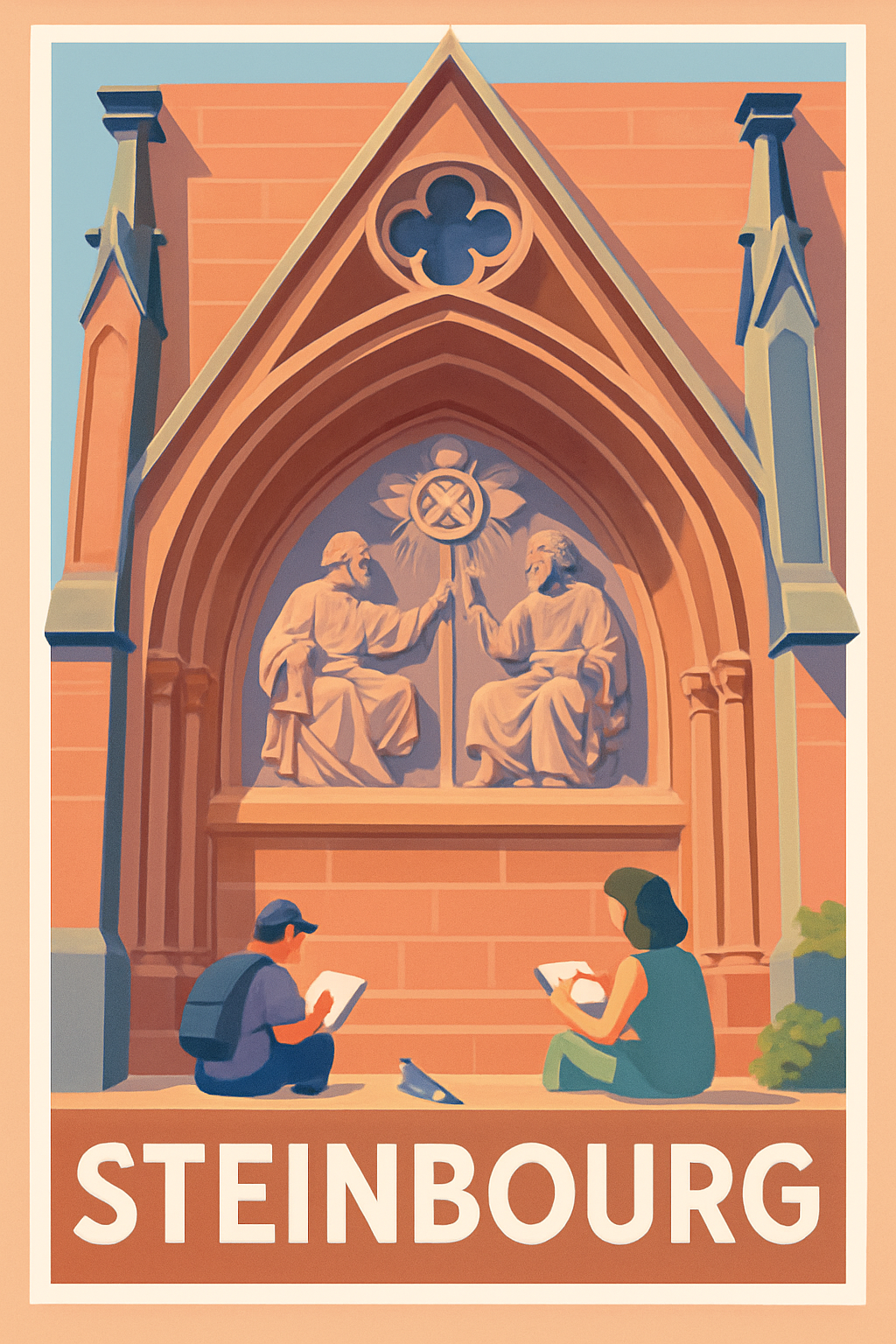 Bas-Rhin France Pas de Cadre / 20 × 30cm Affiche de Steinbourg - L'art et le patrimoine à portée de main