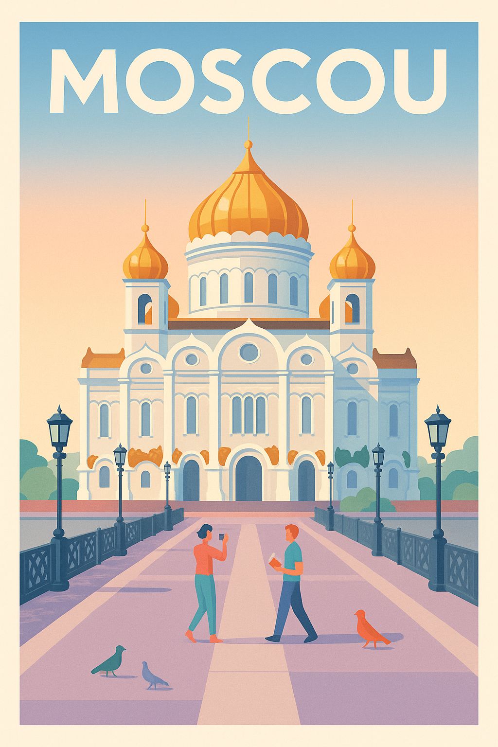 Affiche de Moscou - L'élégance impériale en affiche