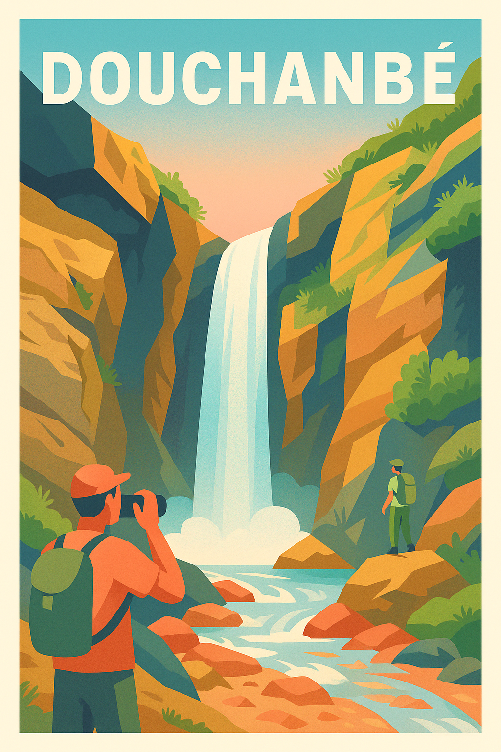 Affiche de Douchanbé - Évasion nature au cœur des cascades