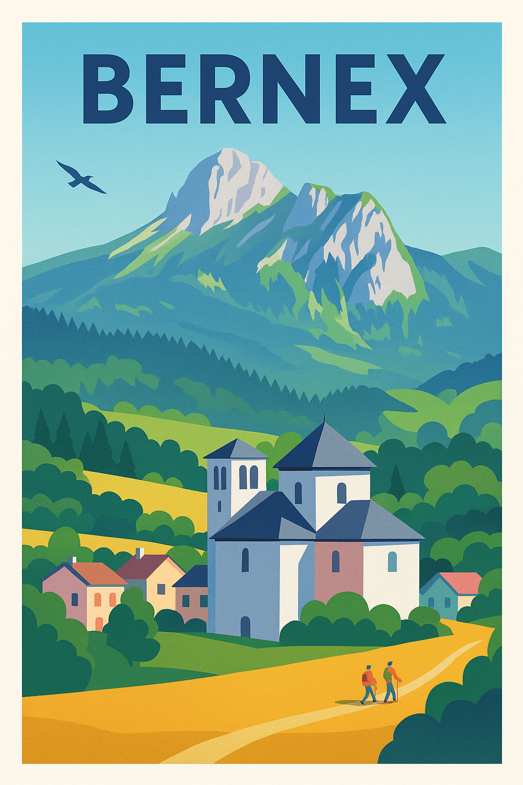 Affiche de Bernex - Escapade bucolique au cœur des montagnes
