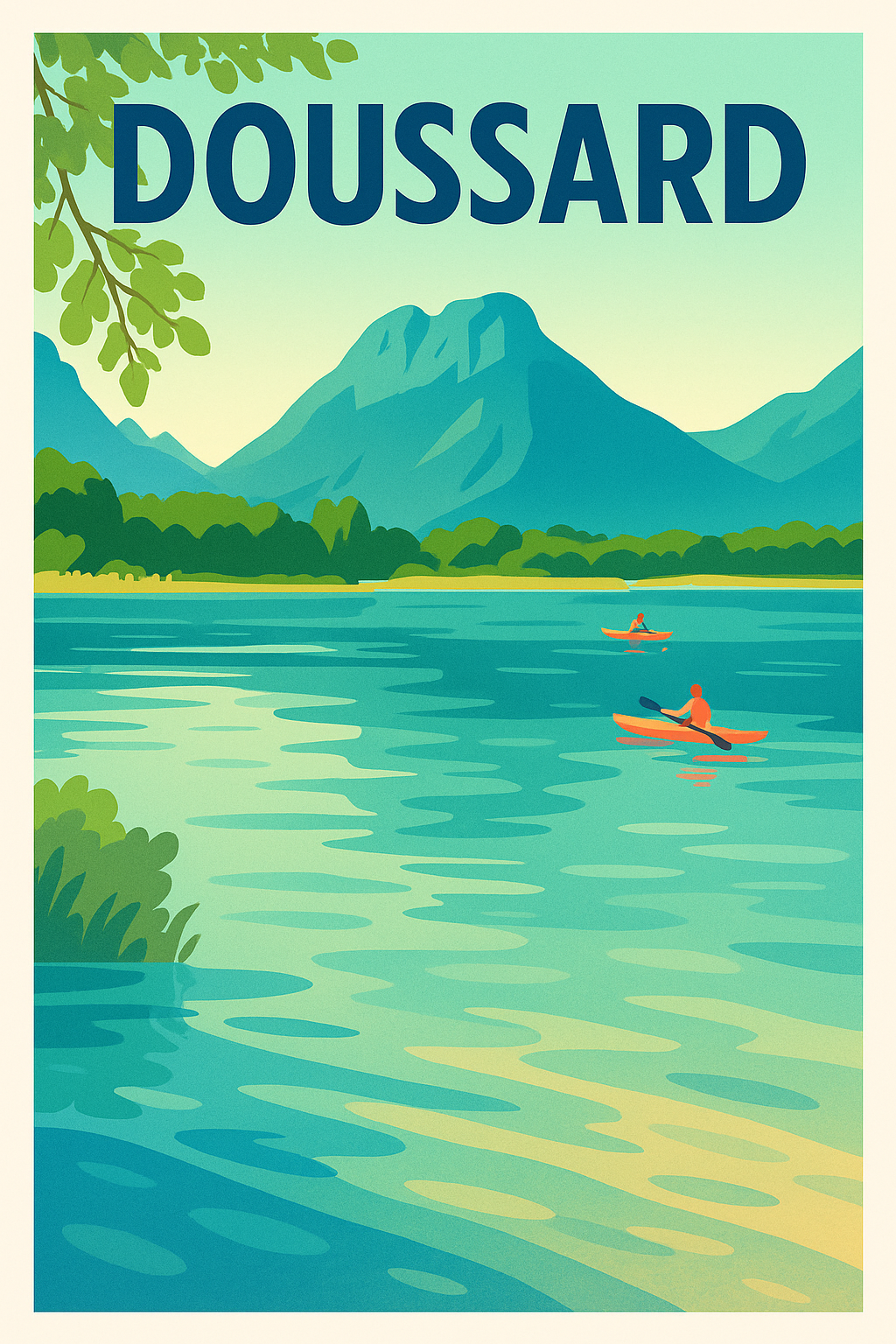 Affiche de Doussard - Évasion au cœur des lacs alpins