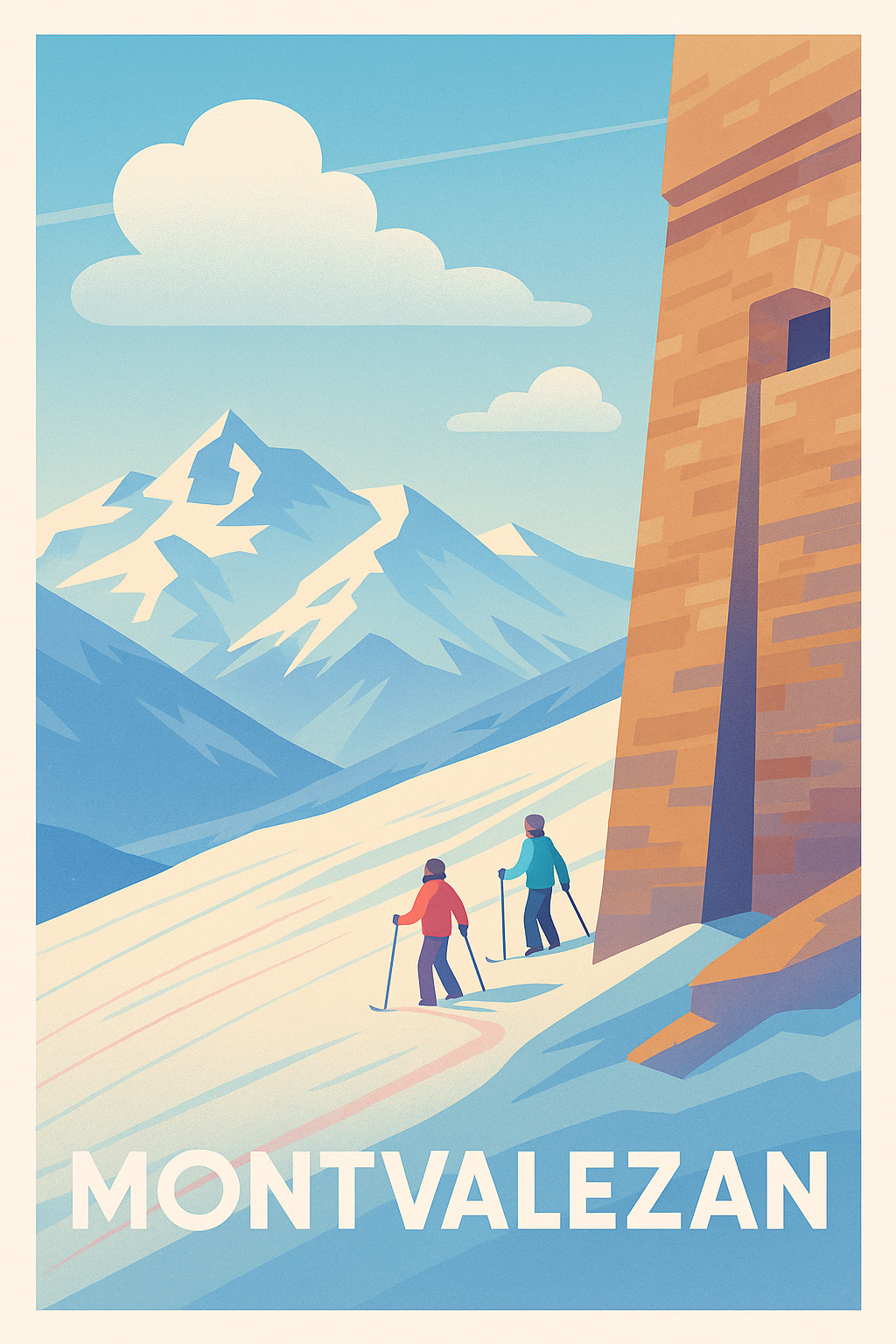 Affiche de Montvalezan - L'évasion hivernale en montagne