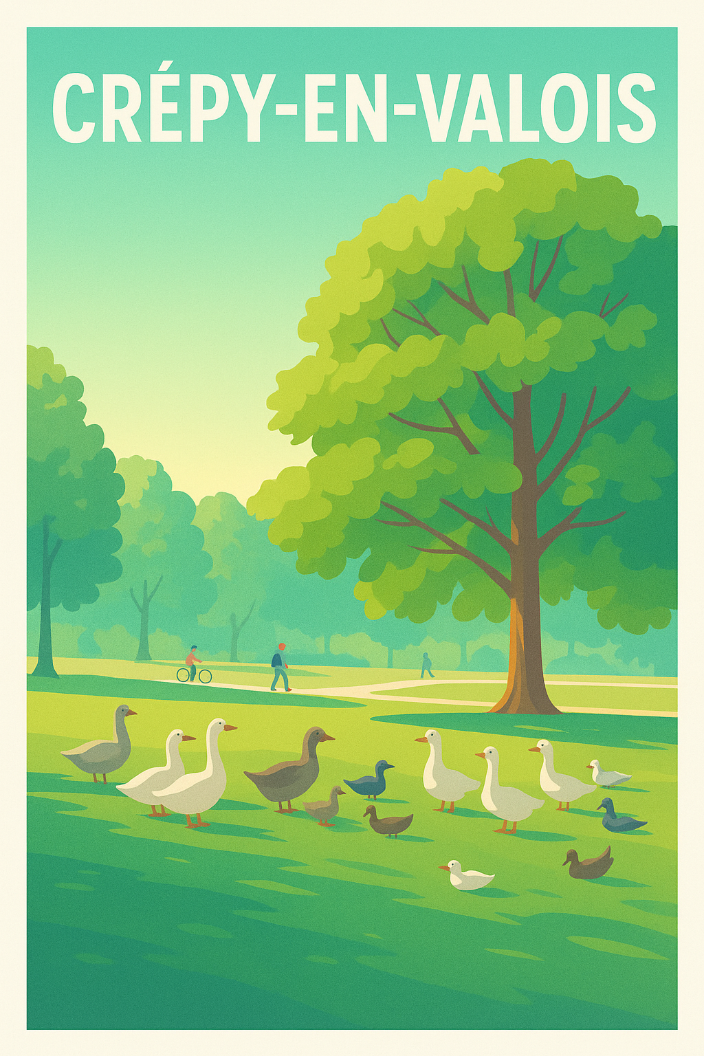 Affiche de Crépy-en-Valois - Un havre de nature paisible