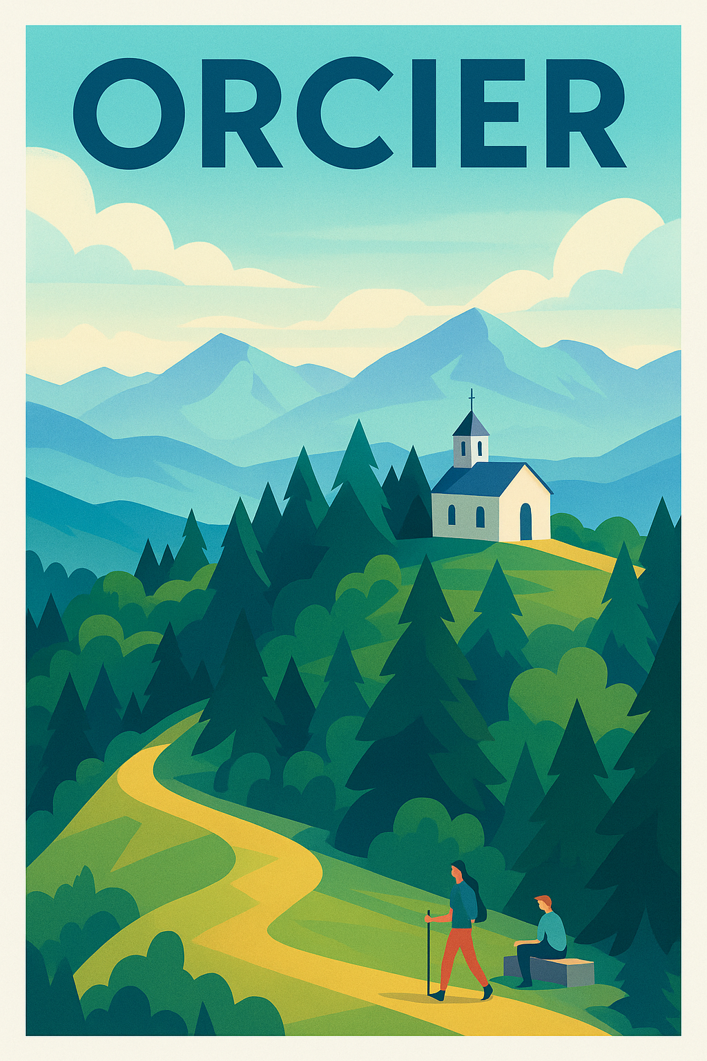 Affiche de Orcier - Escapade paisible au cœur des montagnes
