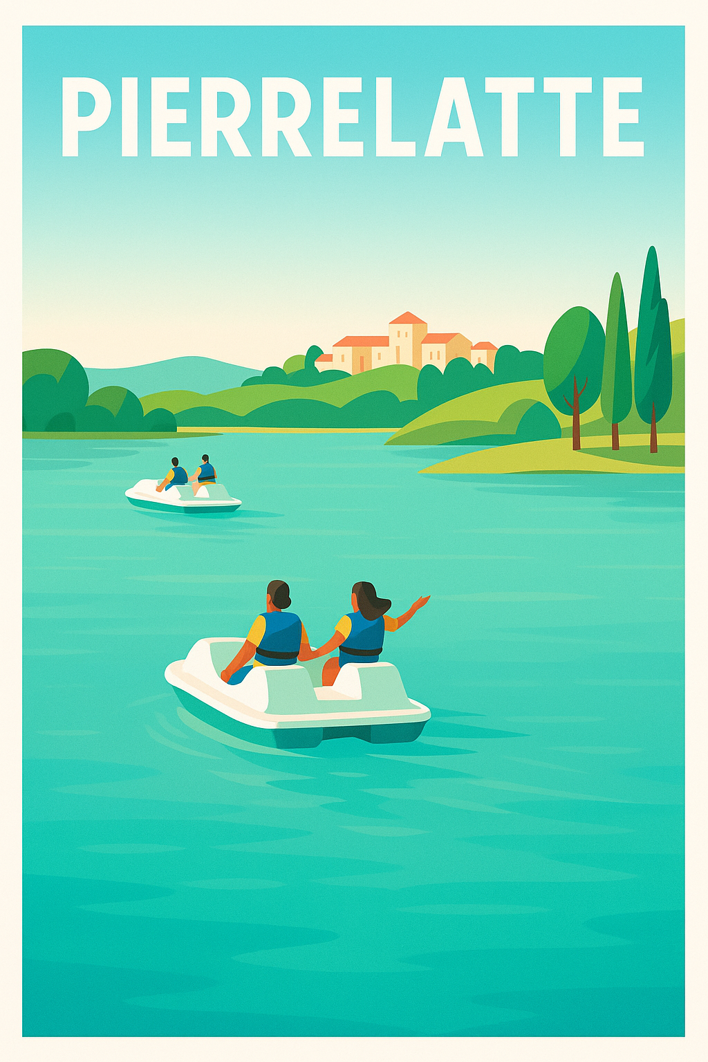 Affiche de Pierrelatte - Évasion et sérénité au fil de l'eau