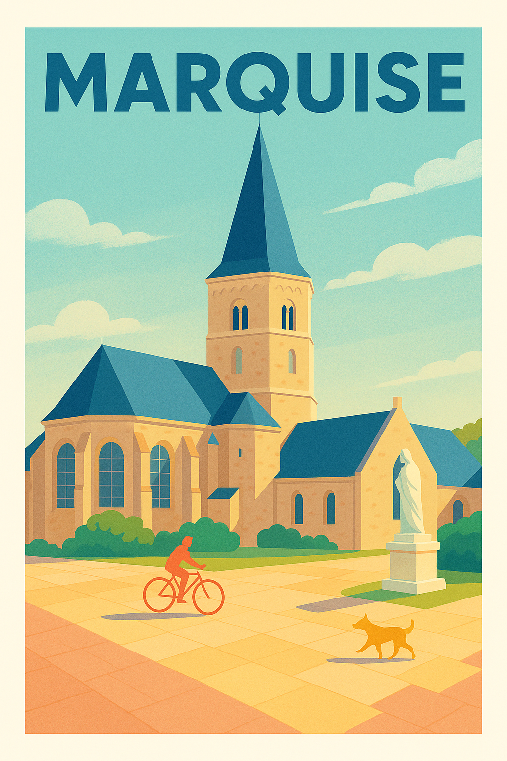 Affiche de Marquise - Charme tranquille et patrimoine emblématique