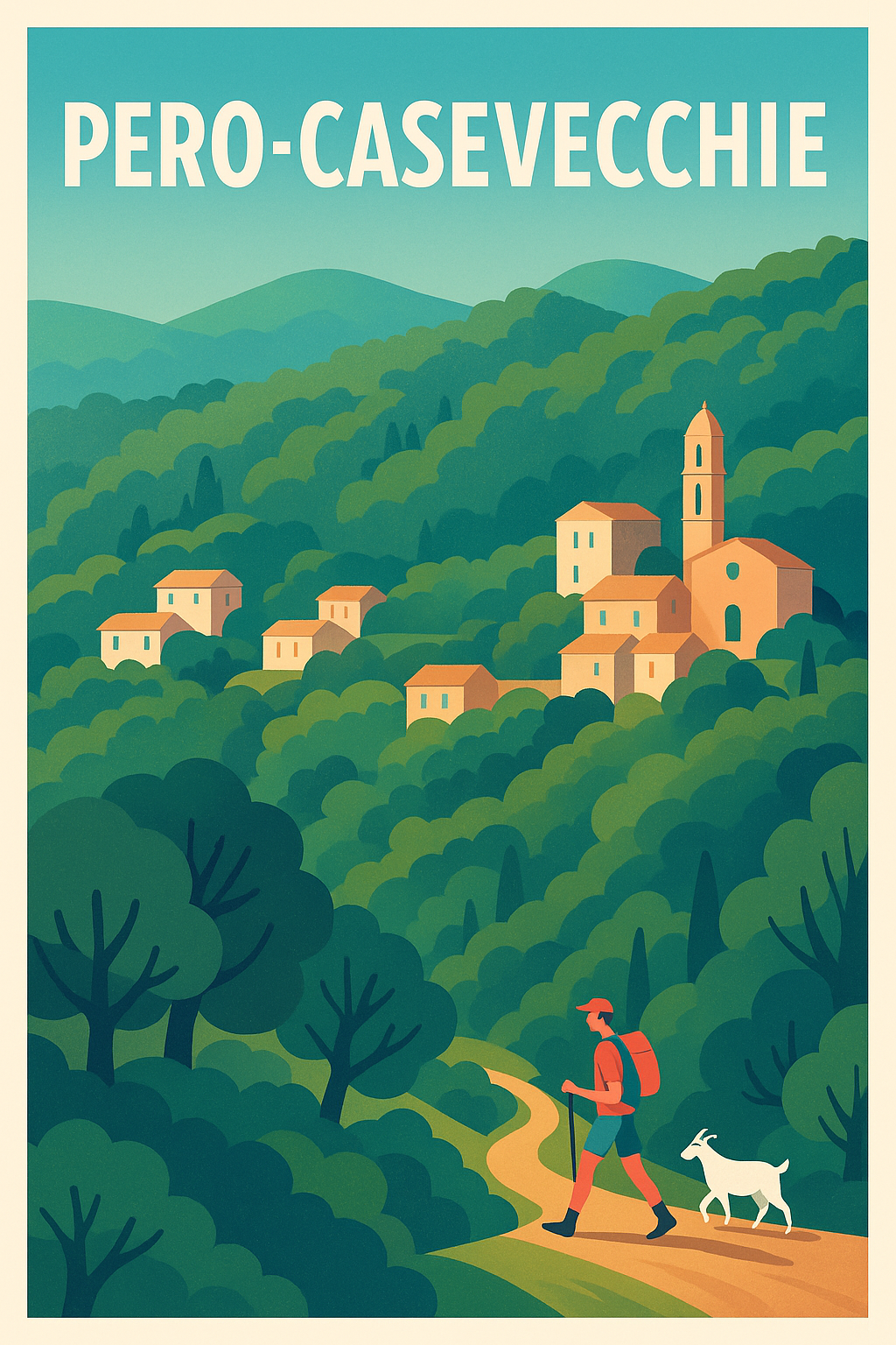 Affiche de Pero-Casevecchie - Évasion bucolique en Corse