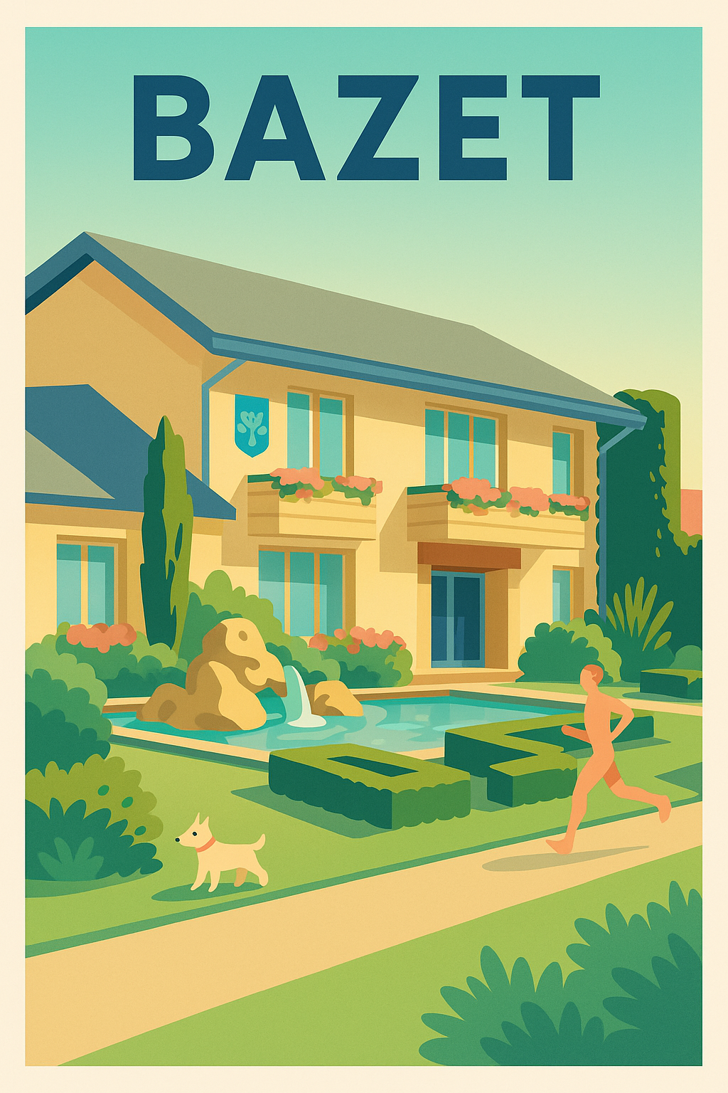 Affiche de Bazet - Un havre de paix et de nature
