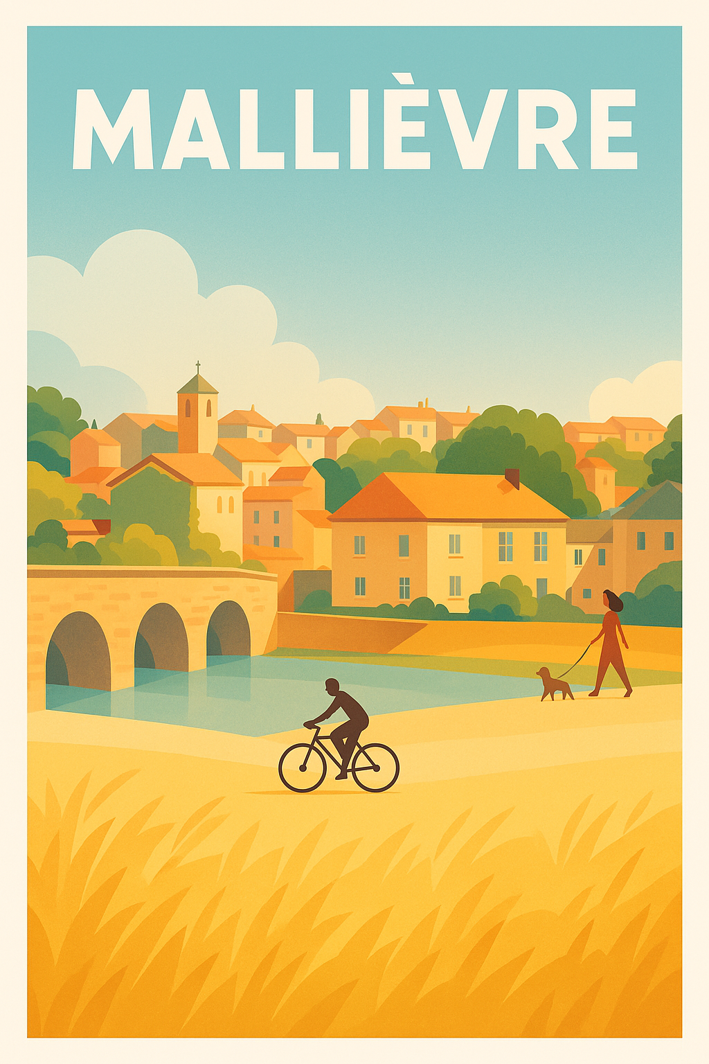 Affiche Mallièvre — L'Art de la Douceur de Vivre · poster d'art de Mallièvre