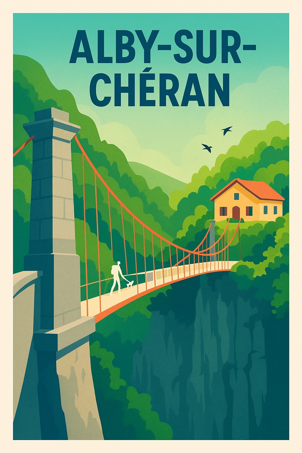 Affiche de Alby-sur-Chéran - Charme naturel et pont suspendu