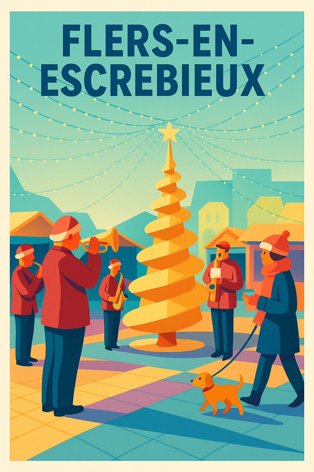Affiche de Flers-en-Escrebieux - Ambiance festive et chaleureuse en centre-ville