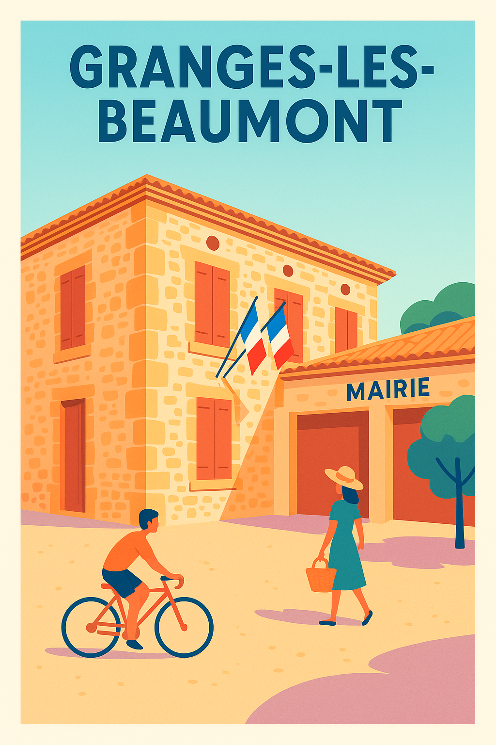 Affiche de Granges-les-Beaumont - Charme et douceur de la vie locale