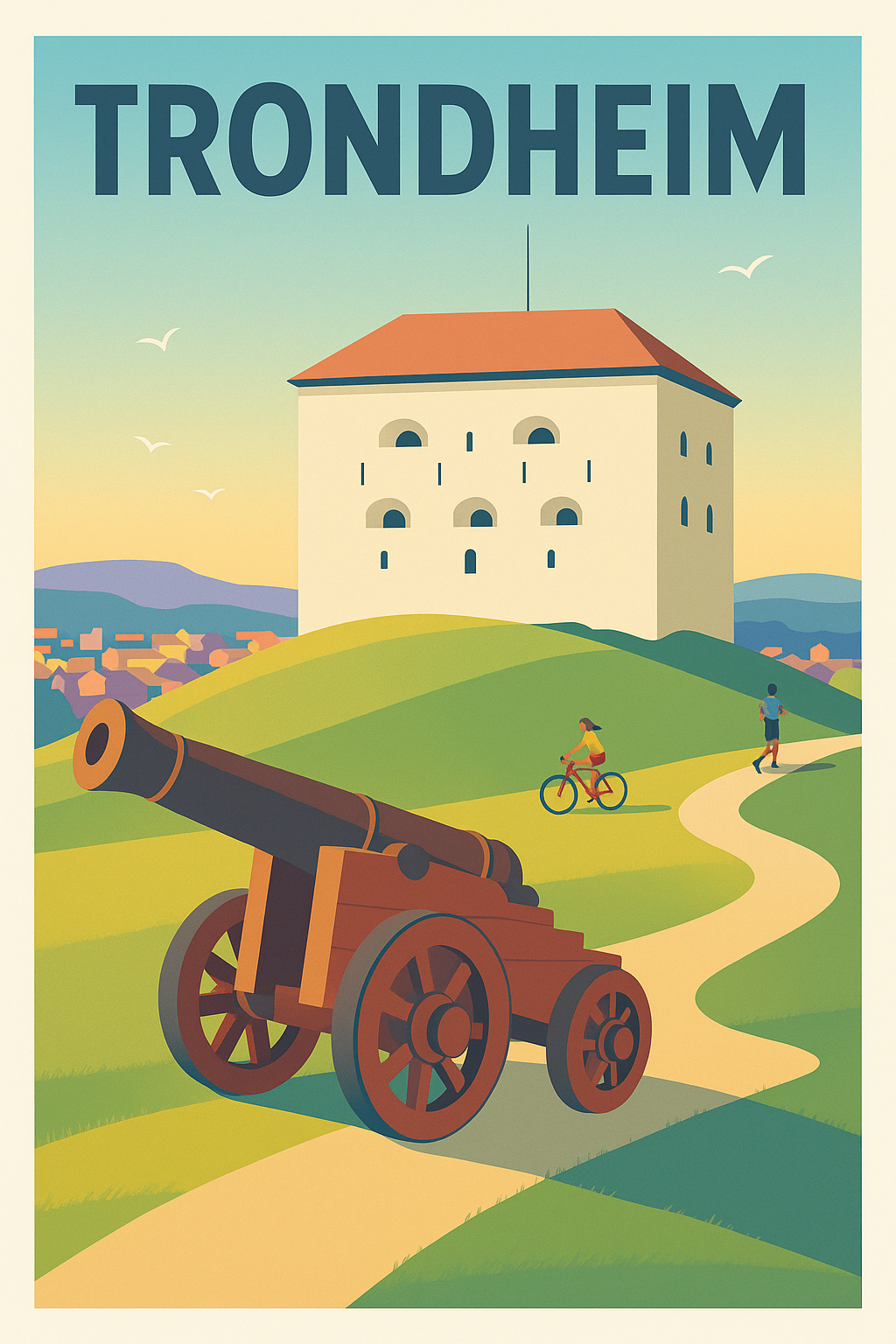 Affiche de Trondheim - L'héritage historique au cœur des collines