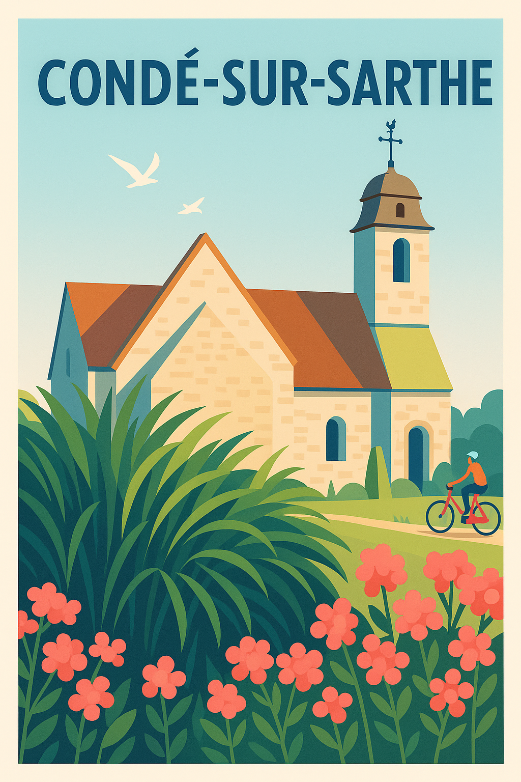 Affiche de Condé-sur-Sarthe - Charme bucolique et sérénité normande