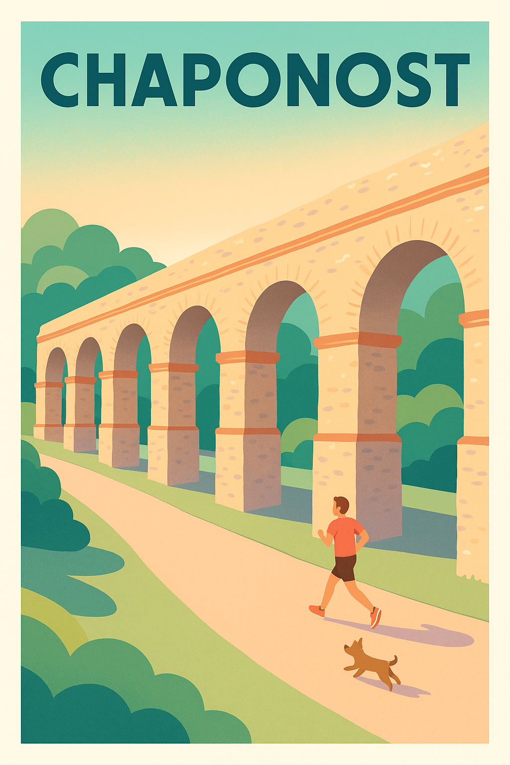 Affiche de Chaponost - L'aqueduc et ses allées paisibles