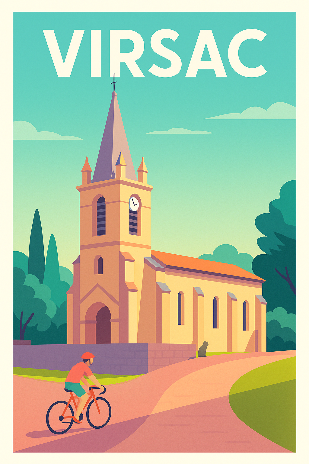 Affiche de Virsac - Charme bucolique et douceur de vivre
