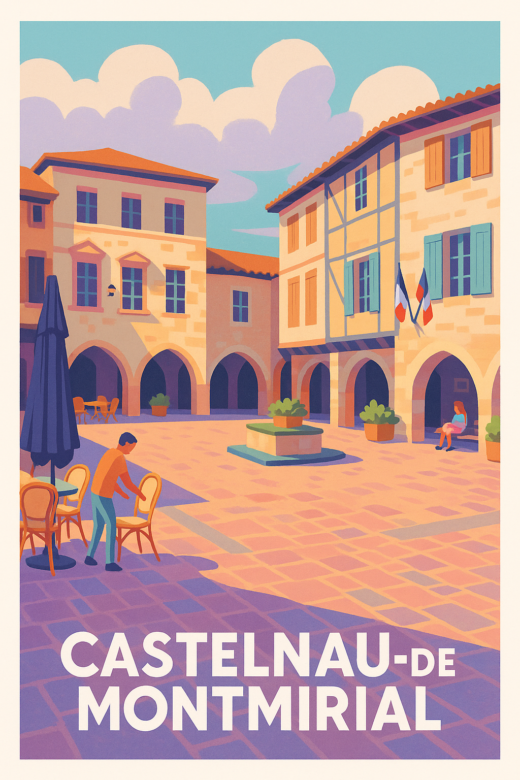 Affiche de Castelnau-de-Montmiral - Charme et lumière du village occitan
