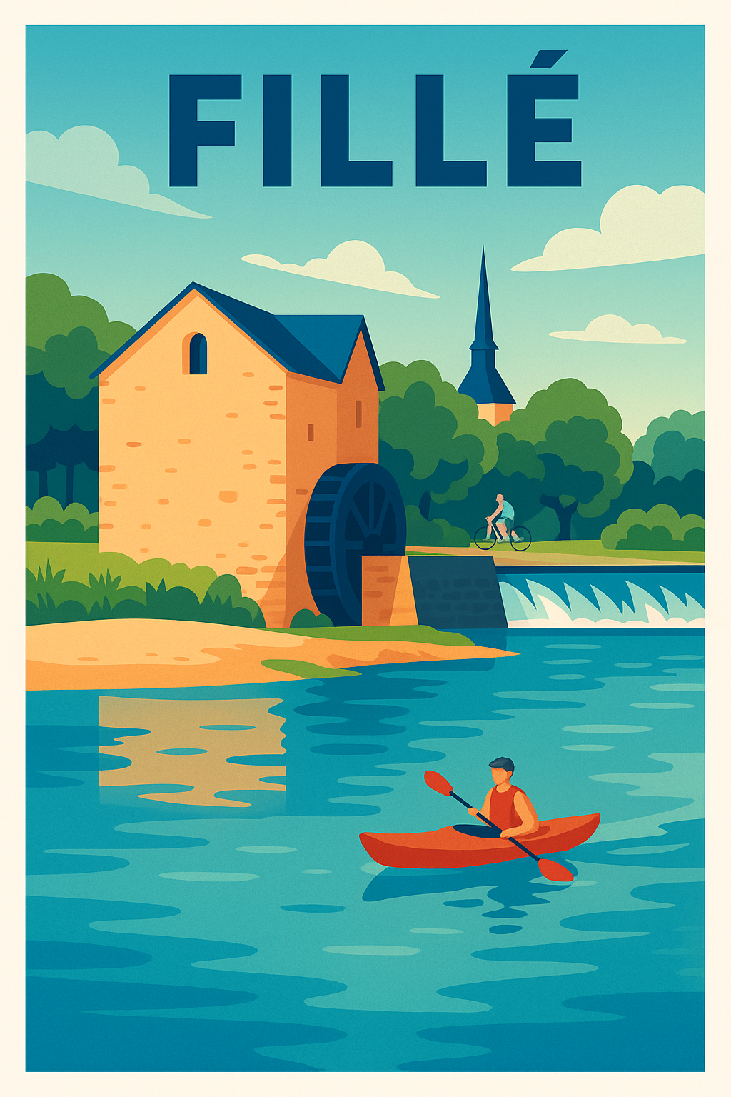 Affiche de Fillé - Charme naturel et balade au fil de l'eau