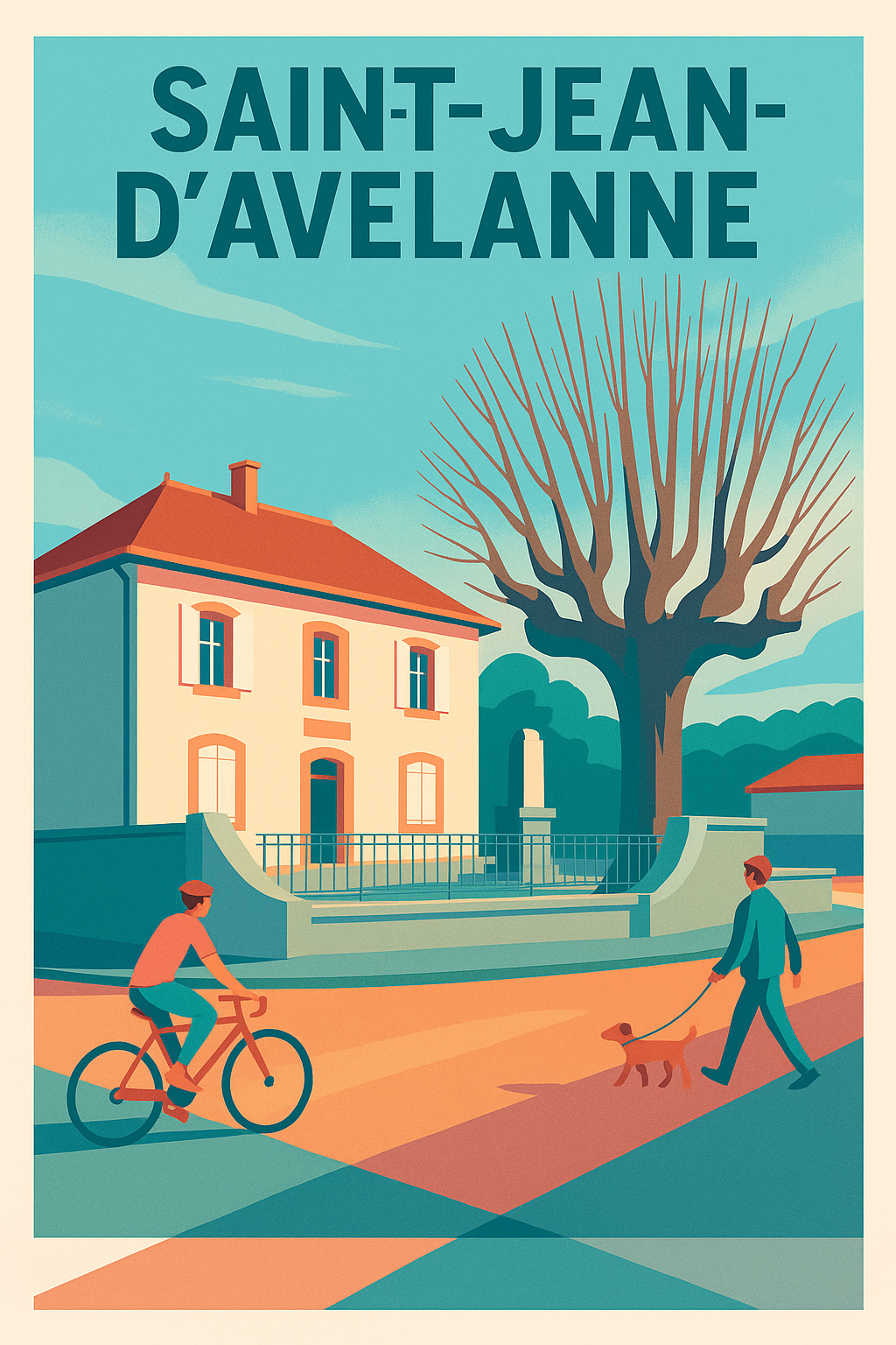 Affiche de Saint-Jean-d'Avelanne - Charme paisible de village authentique