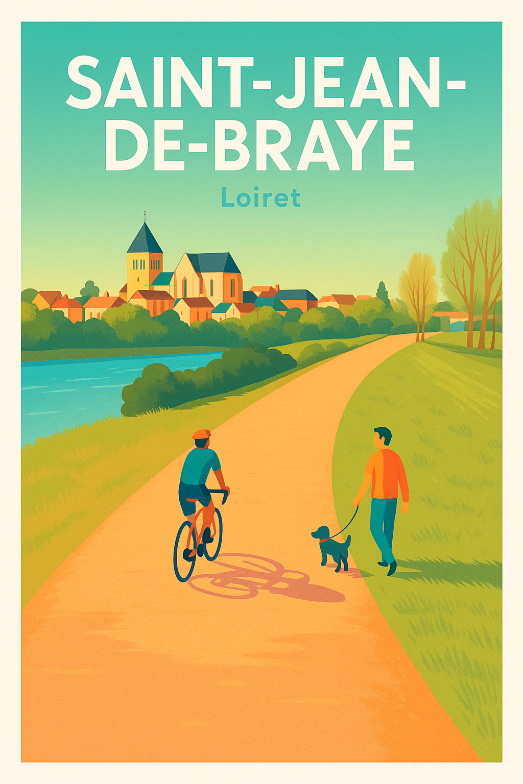 Affiche de Saint-Jean-de-Braye - Promenade et sérénité au bord de la Loire