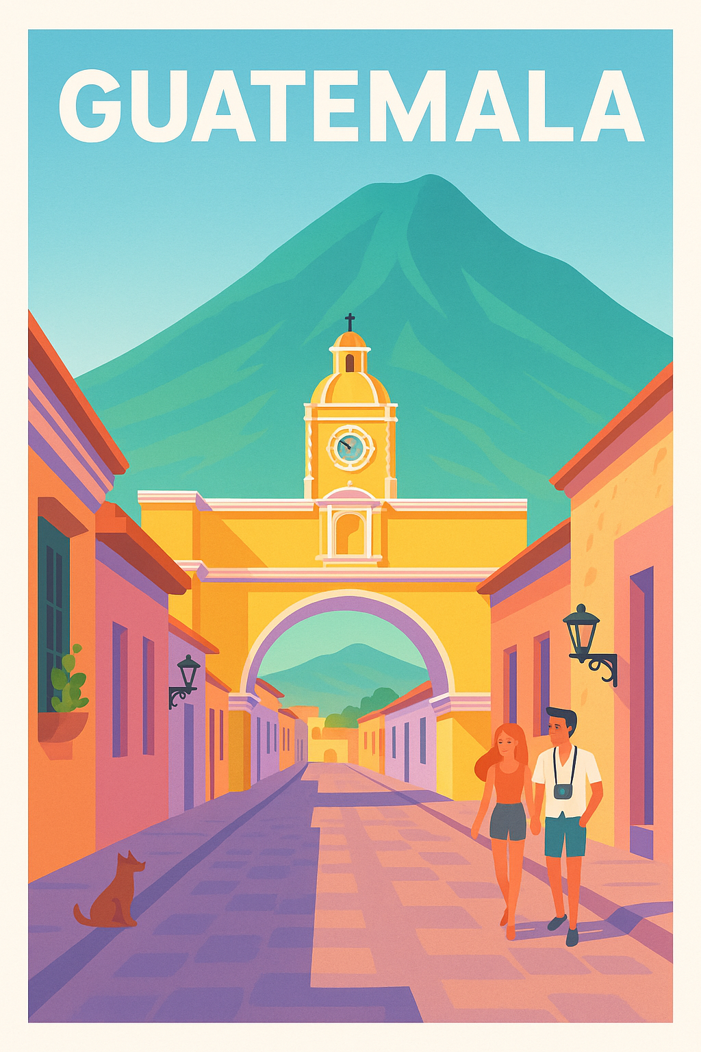 Affiche de Guatemala - Charme intemporel de la ville coloniale