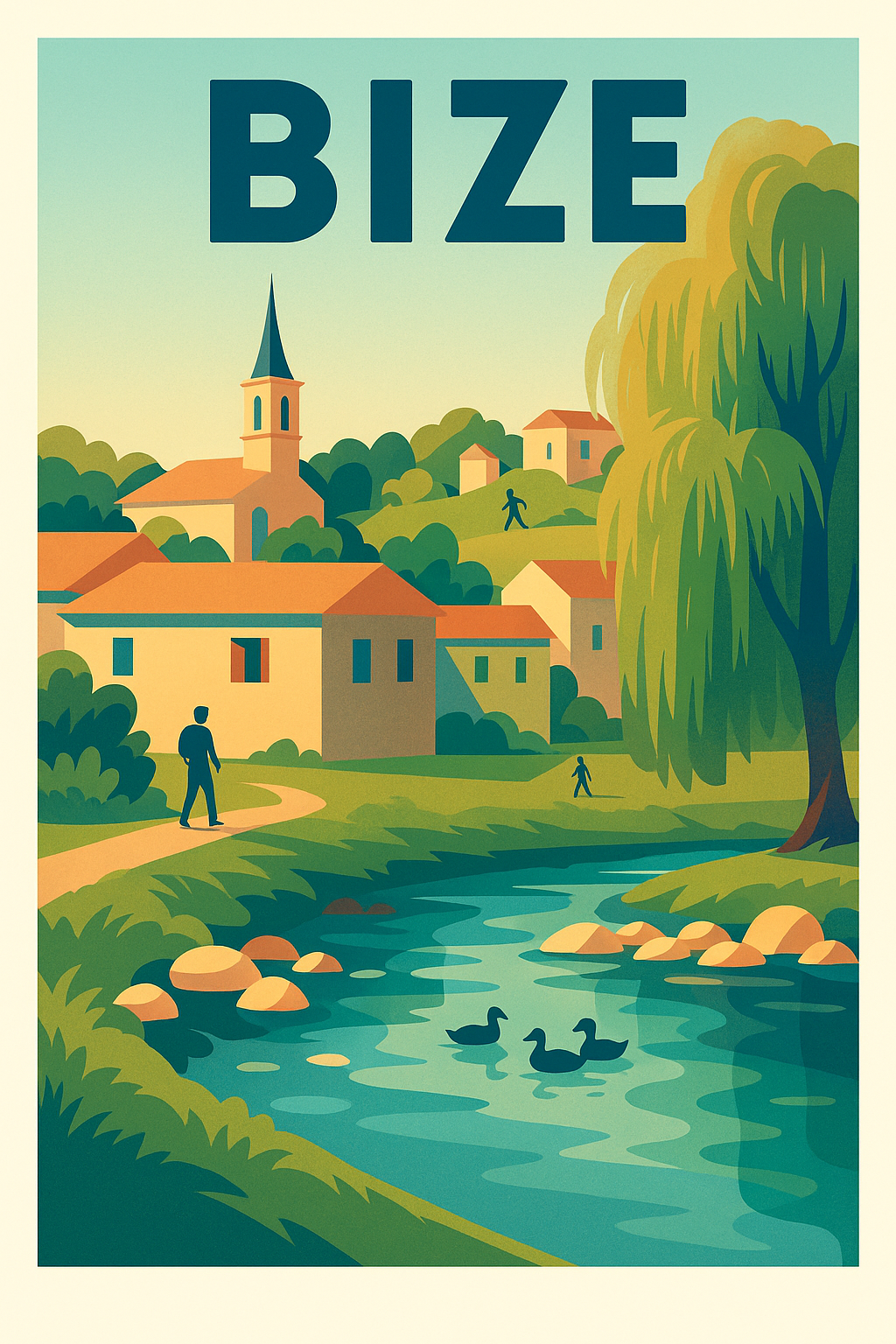 Affiche de Bize - Charme bucolique et sérénité rurale