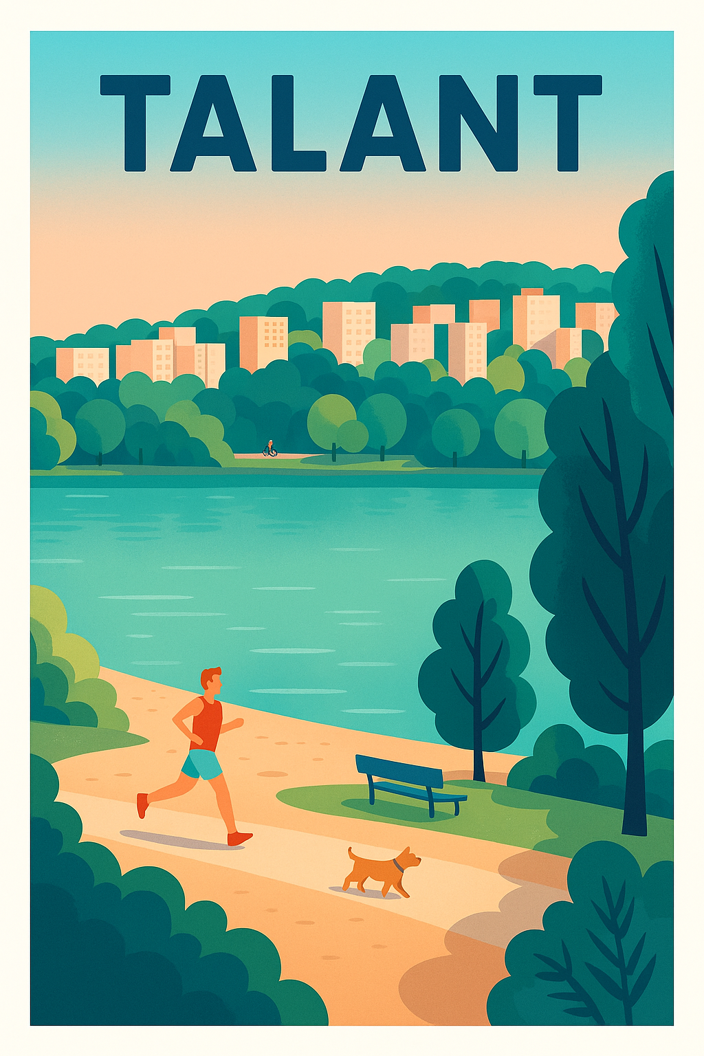 Affiche de Talant - Harmonie entre nature et ville