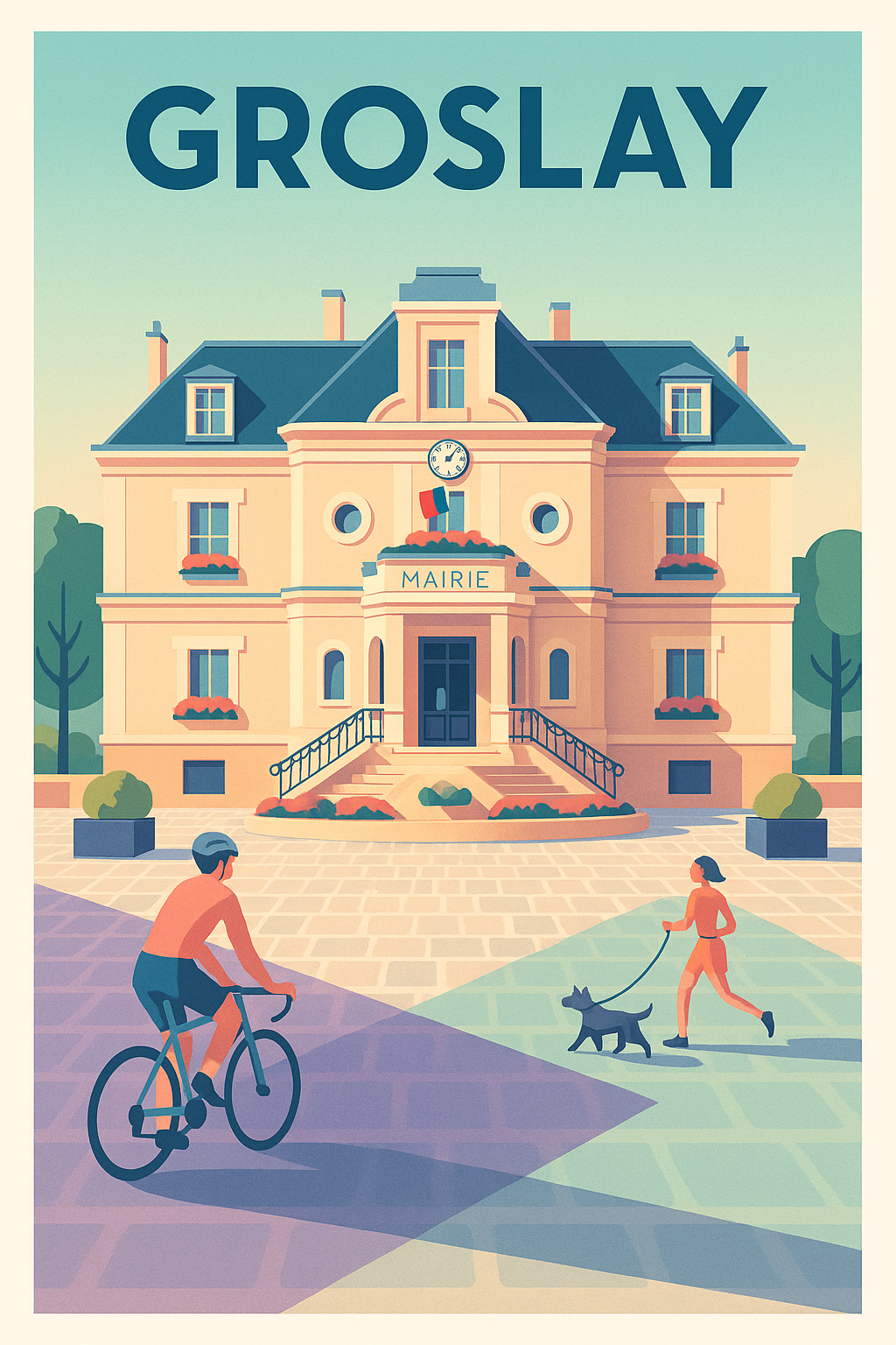 Affiche de Groslay - Charme et convivialité à la mairie